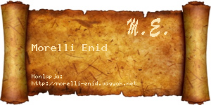 Morelli Enid névjegykártya